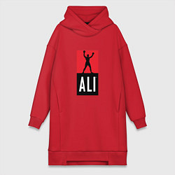 Женское худи-платье Ali by boxcluber, цвет: красный