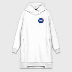 Женское худи-платье NASA, цвет: белый
