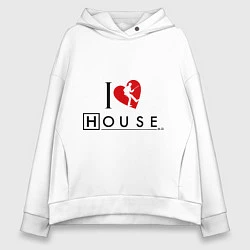 Женское худи оверсайз I love House MD