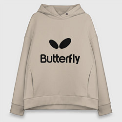 Женское худи оверсайз Butterfly Logo