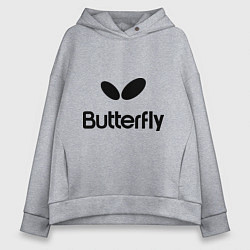 Женское худи оверсайз Butterfly Logo