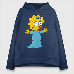 Женское худи оверсайз Maggie Simpson