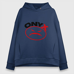 Толстовка оверсайз женская Onyx, цвет: тёмно-синий