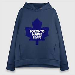 Толстовка оверсайз женская Toronto Maple Leafs, цвет: тёмно-синий