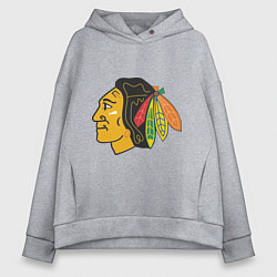 Женское худи оверсайз Chicago Blackhawks