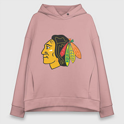 Женское худи оверсайз Chicago Blackhawks