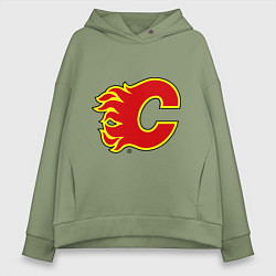 Женское худи оверсайз Calgary Flames