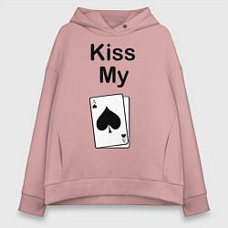 Женское худи оверсайз Kiss my card