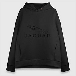 Толстовка оверсайз женская Jaguar, цвет: черный