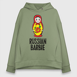 Женское худи оверсайз Russian Barbie