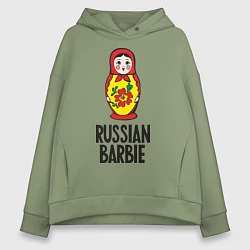 Женское худи оверсайз Russian Barbie