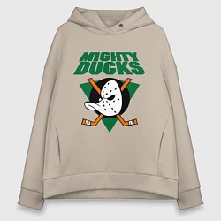 Женское худи оверсайз Anaheim Mighty Ducks