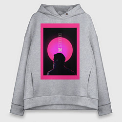 Толстовка оверсайз женская Blade Runner 2049, цвет: меланж