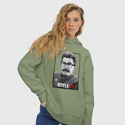 Толстовка оверсайз женская Stalin: Style in, цвет: авокадо — фото 2