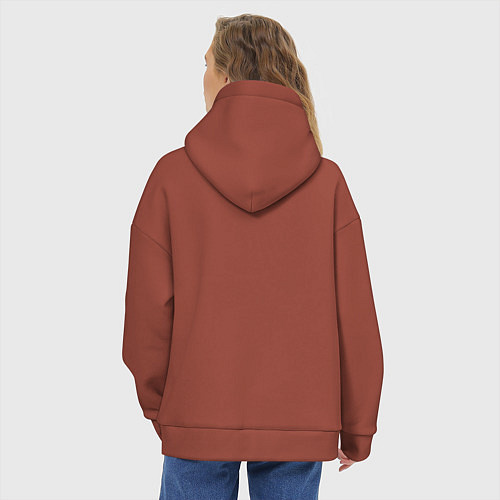 Женское худи оверсайз The NBHD / Кирпичный – фото 4