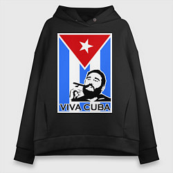 Женское худи оверсайз Fidel: Viva, Cuba!