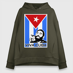 Женское худи оверсайз Fidel: Viva, Cuba!