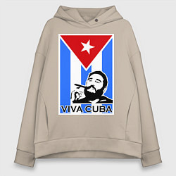 Женское худи оверсайз Fidel: Viva, Cuba!