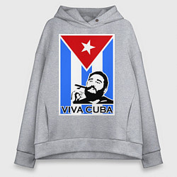 Женское худи оверсайз Fidel: Viva, Cuba!