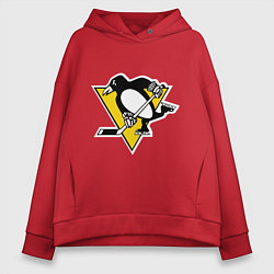 Женское худи оверсайз Pittsburgh Penguins