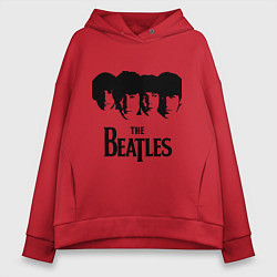 Женское худи оверсайз The Beatles: Faces