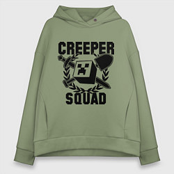 Женское худи оверсайз Creeper Squad