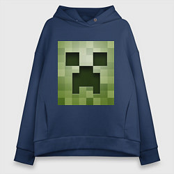 Женское худи оверсайз Мinecraft creeper