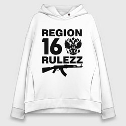 Женское худи оверсайз Region 16 Rulezz