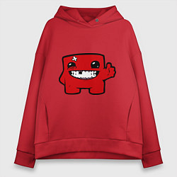 Женское худи оверсайз Super Meat Boy