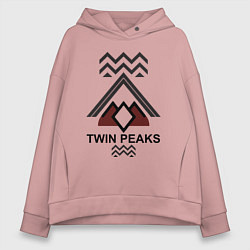 Женское худи оверсайз Twin Peaks House