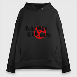 Женское худи оверсайз Punk Rock is not a crime