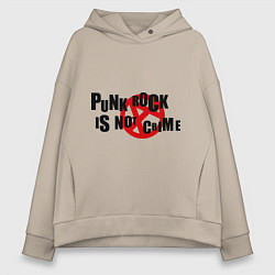 Женское худи оверсайз Punk Rock is not a crime