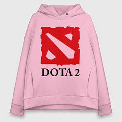 Женское худи оверсайз Dota 2: Logo