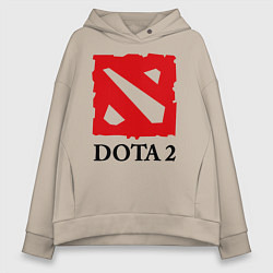 Женское худи оверсайз Dota 2: Logo