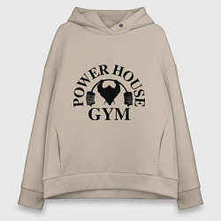 Женское худи оверсайз Power House Gym