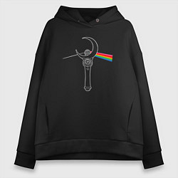 Женское худи оверсайз Dark side of the moon