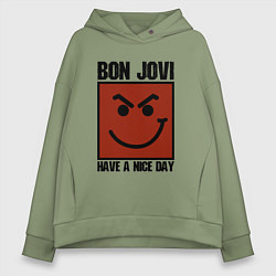 Женское худи оверсайз Bon Jovi: Have a nice day