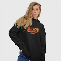 Толстовка оверсайз женская Blade Runner 2049, цвет: черный — фото 2