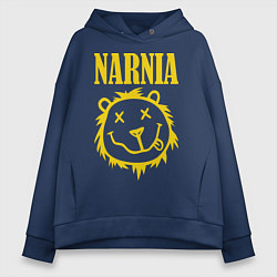 Толстовка оверсайз женская Narnia, цвет: тёмно-синий
