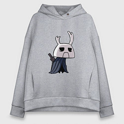 Толстовка оверсайз женская Hollow Knight, цвет: меланж