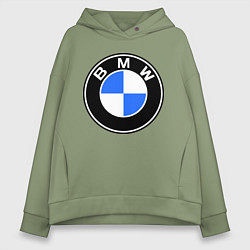 Женское худи оверсайз Logo BMW