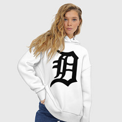 Толстовка оверсайз женская Detroit Tigers, цвет: белый — фото 2