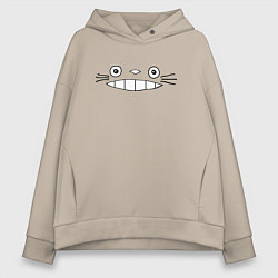 Женское худи оверсайз Totoro face