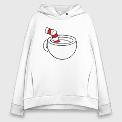 Женское худи оверсайз Red Cuphead