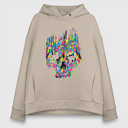 Женское худи оверсайз Череп