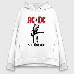 Женское худи оверсайз AC/DC: Stiff Upper Lip