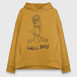 Женское худи оверсайз Bart: Hell Boy