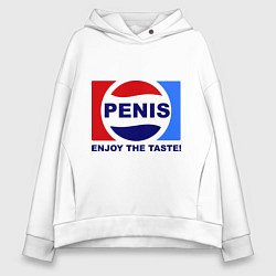 Женское худи оверсайз Penis. Enjoy the taste