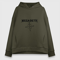 Женское худи оверсайз Megadeth Compass