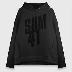 Толстовка оверсайз женская Sum Forty One, цвет: черный